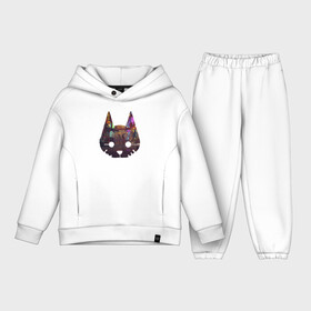 Детский костюм хлопок Oversize с принтом Stray Game 2021 Кадр из игры в городе Новоалтайск,  |  | 2021 | cat | cyberpunk | game | stray | бродилка | бродить | бродячий | кадр из игры | киберпанк | кот | стрей | стрэй