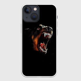 Чехол для iPhone 13 mini с принтом РОТВЕЙЛЕР в городе Новоалтайск,  |  | animal | dog | evil | fury | домашние | животные | звери | злой | зубы | клыки | пасть | пес | ротвейлер | собака | ярость