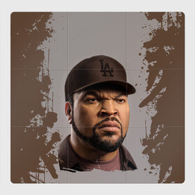 Магнитный плакат 3Х3 с принтом Ice Cube | Айс Куб (Z) в городе Новоалтайск, Полимерный материал с магнитным слоем | 9 деталей размером 9*9 см | ice cube | oshea jackson | rap | айс куб | айс кьюб | реп | репер | рэпер | хип хоп