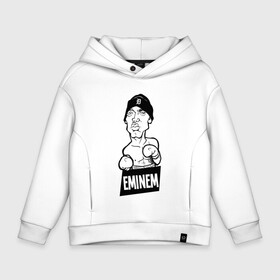 Детское худи Oversize хлопок с принтом EMINEM | ЭМИНЕМ (Z) в городе Новоалтайск, френч-терри — 70% хлопок, 30% полиэстер. Мягкий теплый начес внутри —100% хлопок | боковые карманы, эластичные манжеты и нижняя кромка, капюшон на магнитной кнопке | eminem | rap | еминем | зарубежный реп | реп | эминем