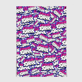 Постер с принтом FRIDAY NIGHT FUNKIN ЛОГОБОМБИН в городе Новоалтайск, 100% бумага
 | бумага, плотность 150 мг. Матовая, но за счет высокого коэффициента гладкости имеет небольшой блеск и дает на свету блики, но в отличии от глянцевой бумаги не покрыта лаком | dance | friday night funk | friday night funkin | music | the boyfriend | the girlfriend | trash | бойфренд | гёрлфренд | граффити | игры | кликеры | музыка | танцы | треш