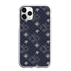 Чехол для iPhone 11 Pro Max матовый с принтом Модное лоскутное шитье в городе Новоалтайск, Силикон |  | Тематика изображения на принте: джинсовый | заплатки | звезды | клетка | лоскуты | молодежный | пэчворк | серо синий | серый | темно серый