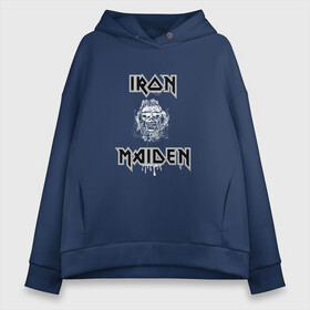 Женское худи Oversize хлопок с принтом IRON MAIDEN | АЙРОН МЕЙДЕН (Z) в городе Новоалтайск, френч-терри — 70% хлопок, 30% полиэстер. Мягкий теплый начес внутри —100% хлопок | боковые карманы, эластичные манжеты и нижняя кромка, капюшон на магнитной кнопке | iron maiden | logo | music | rock | айрон мэйден | железная дева | лого | музик | рок | стив харрис | ужасы | хеви метал