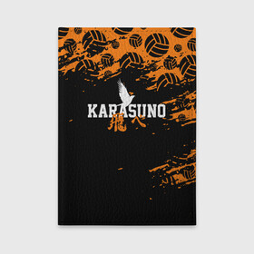 Обложка для автодокументов с принтом KARASUNO | КАРАСУНО в городе Новоалтайск, натуральная кожа |  размер 19,9*13 см; внутри 4 больших “конверта” для документов и один маленький отдел — туда идеально встанут права | Тематика изображения на принте: black jackals | fly | fly high | haikyuu | hinata | msby | аниме | волейбол | карасуно | некома | хайкью карасуно | хината
