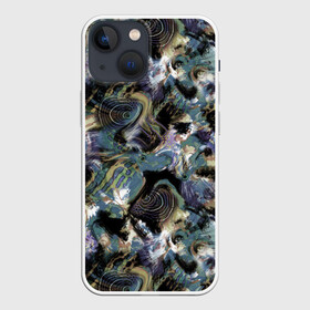 Чехол для iPhone 13 mini с принтом Узор для рыбака в городе Новоалтайск,  |  | Тематика изображения на принте: абстрактный | болото | камуфляж | модный | река | рыба | рыбалка | современный | хобби