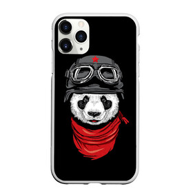 Чехол для iPhone 11 Pro Max матовый с принтом Панда Танкист  в городе Новоалтайск, Силикон |  | animal | funny | panda | военный | животные | звери | милые | очки | панда | прикол | хипстер