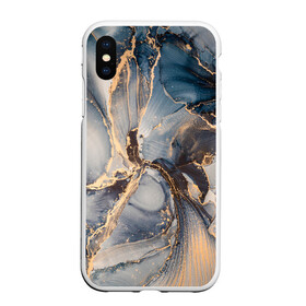 Чехол для iPhone XS Max матовый с принтом Fluid art ink mix в городе Новоалтайск, Силикон | Область печати: задняя сторона чехла, без боковых панелей | Тематика изображения на принте: fluid art | абстракция | линии | смешение красок | чернила