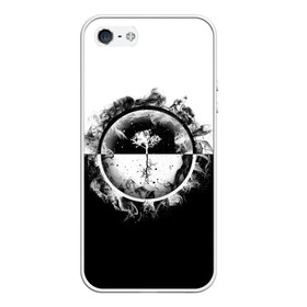 Чехол для iPhone 5/5S матовый с принтом Black and White в городе Новоалтайск, Силикон | Область печати: задняя сторона чехла, без боковых панелей | Тематика изображения на принте: alexandrmoll | black | black and white | custom | fault | fire | gamer | inexistence | mr.evil | mystery | new | style | void | white | wood | белый | вина | дерево | несуществование | новое | огонь | пустота | стиль | тайна | черно белая | черны
