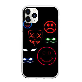 Чехол для iPhone 11 Pro матовый с принтом взгляд в городе Новоалтайск, Силикон |  | eyes | face | red | smiley | smiley face | глаза | красный | смайлики