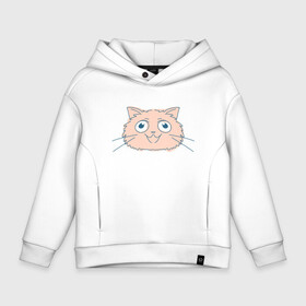 Детское худи Oversize хлопок с принтом Cute Cat в городе Новоалтайск, френч-терри — 70% хлопок, 30% полиэстер. Мягкий теплый начес внутри —100% хлопок | боковые карманы, эластичные манжеты и нижняя кромка, капюшон на магнитной кнопке | animal | cat | cute | kitty | meow | друг | животные | киска | кися | китти | кот | котенок | котик | котэ | кошечка | кошка | мур | мяу | питомец
