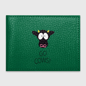 Обложка для студенческого билета с принтом Go Cows в городе Новоалтайск, натуральная кожа | Размер: 11*8 см; Печать на всей внешней стороне | Тематика изображения на принте: cow | south park | sport | коровы | мульт | мультфильм | спорт | южный парк