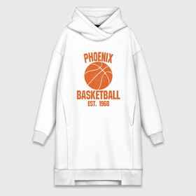 Платье-худи хлопок с принтом Phoenix Basketball в городе Новоалтайск,  |  | basketball | mvp | nba | phoenix | sport | streetball | suns | аризона | баскетбол | игра | крис пол | мяч | нба | санс | спорт | стритбол | тренер | финикс | чемпион