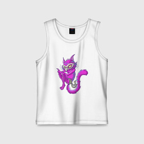 Детская майка хлопок с принтом Pink Cat в городе Новоалтайск,  |  | animal | cat | cute | kitty | meow | друг | животные | киска | кися | китти | кот | котенок | котик | котэ | кошечка | кошка | мур | мяу | питомец