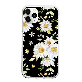 Чехол для iPhone 11 Pro Max матовый с принтом Ромашки на черном фоне в городе Новоалтайск, Силикон |  | Тематика изображения на принте: девушкам | девушке | природа | ромахи | ромашки | рошамшка | цветочки | цветы