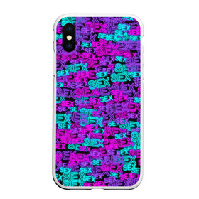 Чехол для iPhone XS Max матовый с принтом Neon SEX в городе Новоалтайск, Силикон | Область печати: задняя сторона чехла, без боковых панелей | вывеска | любовь | надпись | неон | неоновый | паттерн | текст