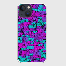 Чехол для iPhone 13 mini с принтом Neon SEX в городе Новоалтайск,  |  | вывеска | любовь | надпись | неон | неоновый | паттерн | текст