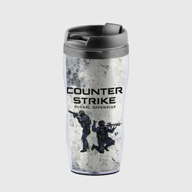 Термокружка-непроливайка с принтом COUNTER TERRORIST | CS GO (Z) в городе Новоалтайск, внутренняя часть — пищевой пластик, наружная часть — прозрачный пластик, между ними — полиграфическая вставка с рисунком | объем — 350 мл, герметичная крышка | awp | counter strike | counter terrorist | cs go | cs go global offensive | cs:go | csgo | global offensive | глобальное наступление | контрудар | кс го | ксго