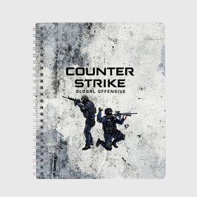 Тетрадь с принтом COUNTER TERRORIST | CS GO (Z) в городе Новоалтайск, 100% бумага | 48 листов, плотность листов — 60 г/м2, плотность картонной обложки — 250 г/м2. Листы скреплены сбоку удобной пружинной спиралью. Уголки страниц и обложки скругленные. Цвет линий — светло-серый
 | awp | counter strike | counter terrorist | cs go | cs go global offensive | cs:go | csgo | global offensive | глобальное наступление | контрудар | кс го | ксго