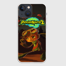 Чехол для iPhone 13 mini с принтом PsychoNauts 2 Распутин в городе Новоалтайск,  |  | aquato | games | logo | nextgen | pc | playstation 5 | ps 5 | psychonauts | raz | xbox | игры | иксбокс | лого | некстген | пк | пллейстейшен 5 | пс 5 | психонавты 2 | рас