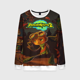 Женский свитшот 3D с принтом PsychoNauts 2 Распутин в городе Новоалтайск, 100% полиэстер с мягким внутренним слоем | круглый вырез горловины, мягкая резинка на манжетах и поясе, свободная посадка по фигуре | aquato | games | logo | nextgen | pc | playstation 5 | ps 5 | psychonauts | raz | xbox | игры | иксбокс | лого | некстген | пк | пллейстейшен 5 | пс 5 | психонавты 2 | рас