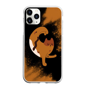 Чехол для iPhone 11 Pro Max матовый с принтом Кошачья Йога - Взрыв в городе Новоалтайск, Силикон |  | cat | cats | yoga | взрыв | дзен | инь | йога | кот | коты | кошачья | кошка | кошки | краска | намасте | практика | расслабление | хамса | янь