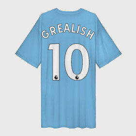 Платье-футболка 3D с принтом Джек Грилиш Манчестер Сити в городе Новоалтайск,  |  | 2021 | 2022 | 21 | 22 | grealish | jack | jack grealish | manchester city | грилиш | джек | джек грилиш | ман сити | манчестер | манчестер сити | сити | футбол