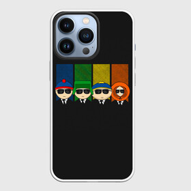 Чехол для iPhone 13 Pro с принтом South park FBI в городе Новоалтайск,  |  | Тематика изображения на принте: south park | баттерс | брофловски | кайл | кенни | маккормик | мистер гаррисон | мульт | мультфильм | ренди марш | стен | эрик картман | южный парк
