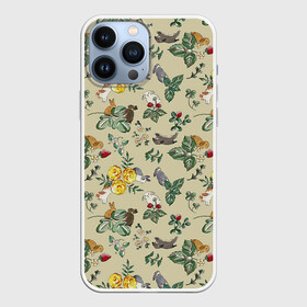Чехол для iPhone 13 Pro Max с принтом Зайчики с Цветочками в городе Новоалтайск,  |  | Тематика изображения на принте: девушка | зайка | зайка малыш | зайка на мячике | заяц | красивые рисунки | кролик | кролики | ребенок | цветочки | цветы