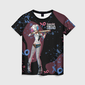 Женская футболка 3D с принтом Art Harley Quinn SS 2016 в городе Новоалтайск, 100% полиэфир ( синтетическое хлопкоподобное полотно) | прямой крой, круглый вырез горловины, длина до линии бедер | dc | dc comics | harley | harley quinn | suicide squad | suicide squad 2016 | диси | киновселенная диси | харли | харли квинн | харлин