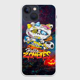 Чехол для iPhone 13 mini с принтом Hello Zombies в городе Новоалтайск,  |  | hello kitty | hello zombies | зомбак | зомби | китти | ужасы | хеллоуин | хэллоуин