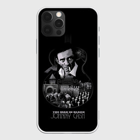 Чехол для iPhone 12 Pro Max с принтом JOHNNY CASH в городе Новоалтайск, Силикон |  | Тематика изображения на принте: black | blues | cash | dark | guitar | johnny | man | rock | usa | блюз | гитара | джони | джонни | кэш | музыка | разное | рок | сша | человек | черный