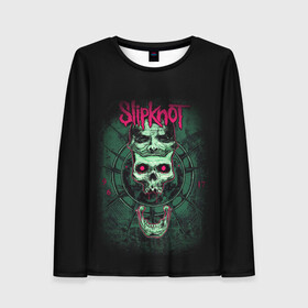 Женский лонгслив 3D с принтом SLIPKNOT в городе Новоалтайск, 100% полиэстер | длинные рукава, круглый вырез горловины, полуприлегающий силуэт | art | band | corey | grunge | iowa | metal | music | punk | rdsplknt | rock | slipknot | taylor | usa | группа | джои | кори | металл | мик | музыка | панк | петля | рок | сид | слипнот | тэйлор | шон