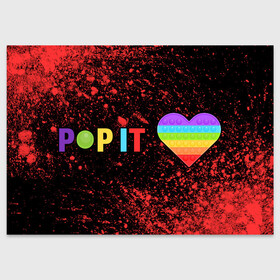 Поздравительная открытка с принтом Pop It - Heart - Powder в городе Новоалтайск, 100% бумага | плотность бумаги 280 г/м2, матовая, на обратной стороне линовка и место для марки
 | Тематика изображения на принте: 2021 | anti | dimple | fidget | heart | pop it | popit | simple | simpledimple | stress | trend | trends | анти | взрыв | димпл | краска | поп ит | симпл | стресс | тренд | тренды | фиджет