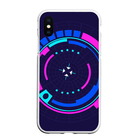 Чехол для iPhone XS Max матовый с принтом Розовый Синий Киберпанк в городе Новоалтайск, Силикон | Область печати: задняя сторона чехла, без боковых панелей | жанр | научный | фантастика | фантастический | цифровые технологии