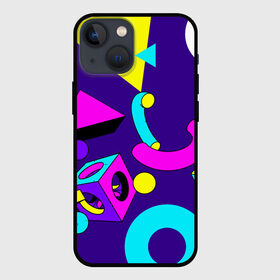 Чехол для iPhone 13 mini с принтом Геометрические фигуры в городе Новоалтайск,  |  | геометрический | красочный | мода | разноцветные 90 е | стиль | структура | текстура | ткань | узор | фон | цвет