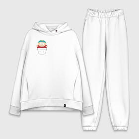 Женский костюм хлопок Oversize с принтом Картман в кармане в городе Новоалтайск,  |  | cartman | south park | мульт | мультфильм | эрик картман | южный парк