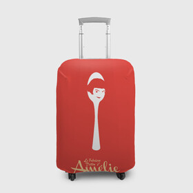 Чехол для чемодана 3D с принтом Amelie Poulain в городе Новоалтайск, 86% полиэфир, 14% спандекс | двустороннее нанесение принта, прорези для ручек и колес | amelie | french comedy | reflection | spoon | the fabulous destiny of amelie poulain | амели | комедия | ложка | невероятная судьба амели пулен | отражение | романтическая | французская