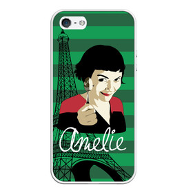 Чехол для iPhone 5/5S матовый с принтом Amelie в городе Новоалтайск, Силикон | Область печати: задняя сторона чехла, без боковых панелей | Тематика изображения на принте: amelie | eiffel tower | french comedy | holding a spoon | paris | the fabulous destiny of amelie poulain | амели | держит ложку | комедия | невероятная судьба амели пулен | париж | романтическая | французская | эйфелева башня