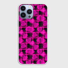 Чехол для iPhone 13 Pro Max с принтом Будь счастливым будь собой в городе Новоалтайск,  |  | Тематика изображения на принте: детский | клетчатый | любовь | полосатый | популярный | сердца | современный | темная клетка | ярко малиновый