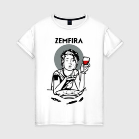 Женская футболка хлопок с принтом ZEMFIRA | Земфира в городе Новоалтайск, 100% хлопок | прямой крой, круглый вырез горловины, длина до линии бедер, слегка спущенное плечо | group | russian rock | zemfira | zемфира | автор исполнитель | группа | женский | земфира | земфирка | земфирочка | инди рок | композитор | певица | писательница | поп рок | поэтесса | рамазанова | русский рок