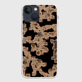 Чехол для iPhone 13 mini с принтом Heroes III Dungeon Map в городе Новоалтайск,  |  | dungeon | heroes | heroes 3 | heroes iii | heroes of might and magic | homm | map | герои | герои 3 | герои iii | герои меча и магии | карта | подземелье | темница