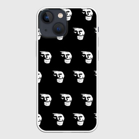 Чехол для iPhone 13 mini с принтом Dark trollface в городе Новоалтайск,  |  | Тематика изображения на принте: creepypasta | scary | мем | мрак | троллфейс