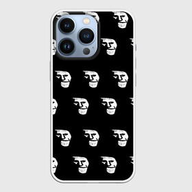 Чехол для iPhone 13 Pro с принтом Dark trollface в городе Новоалтайск,  |  | Тематика изображения на принте: creepypasta | scary | мем | мрак | троллфейс