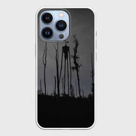 Чехол для iPhone 13 Pro с принтом Сиреноголовый В Лесу Игра в городе Новоалтайск,  |  | Тематика изображения на принте: forest | games | monster | night | siren head | детям | игры | лес | монстр | надпись | ночь | сирена | сиреноголовый | солнце | страшилка | текст | темно | туман | ужастик | хоррор