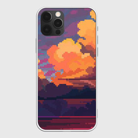 Чехол для iPhone 12 Pro Max с принтом Закат на море в городе Новоалтайск, Силикон |  | 8 bit | 8 бит | игры | пейзаж | пиксель арт