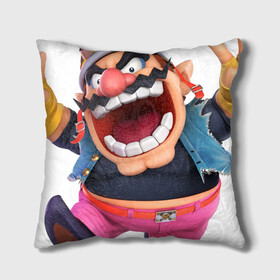 Подушка 3D с принтом Wario в городе Новоалтайск, наволочка – 100% полиэстер, наполнитель – холлофайбер (легкий наполнитель, не вызывает аллергию). | состоит из подушки и наволочки. Наволочка на молнии, легко снимается для стирки | Тематика изображения на принте: mario | nintendo | smash bros | super | wario | варио | марио | нинтендо