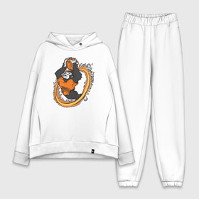Женский костюм хлопок Oversize с принтом Phoenix Gorilla в городе Новоалтайск,  |  | basketball | monkey | mvp | nba | phoenix | sport | streetball | suns | аризона | баскетбол | горилла | животные | игра | крис пол | мяч | нба | обезьяна | санс | спорт | стритбол | тренер | финикс | чемпион