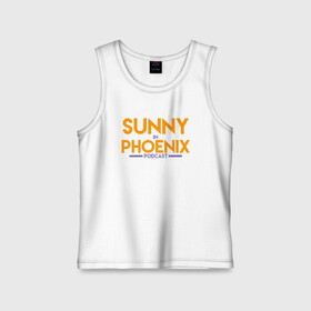 Детская майка хлопок с принтом Sunny In Phoenix в городе Новоалтайск,  |  | basketball | mvp | nba | phoenix | sport | streetball | suns | аризона | баскетбол | игра | крис пол | мяч | нба | санс | спорт | стритбол | тренер | финикс | чемпион