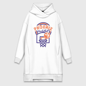 Платье-худи хлопок с принтом Basket Phoenix в городе Новоалтайск,  |  | basketball | mvp | nba | phoenix | sport | streetball | suns | аризона | баскетбол | игра | крис пол | мяч | нба | санс | спорт | стритбол | тренер | финикс | чемпион