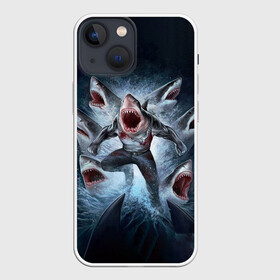 Чехол для iPhone 13 mini с принтом АКУЛА МОНСТР в городе Новоалтайск,  |  | animals | beast | f8sh | hungry | monstr | ocean | sea | shark | акула | животные | звери | монстр | море | океан | рыба | флот | хищник